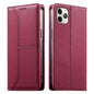 Stitched Line Magnetic RFID Vegan Leather Phone Case, For iPhone 11 Pro Max, For iPhone 11, For iPhone 11 Pro, For iPhone X / XS