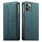 Stitched Line Magnetic RFID Vegan Leather Phone Case, For iPhone 11 Pro Max, For iPhone 11, For iPhone 11 Pro, For iPhone X / XS
