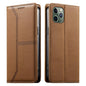 Stitched Line Magnetic RFID Vegan Leather Phone Case, For iPhone 11 Pro Max, For iPhone 11, For iPhone 11 Pro, For iPhone X / XS