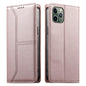 Stitched Line Magnetic RFID Vegan Leather Phone Case, For iPhone 11 Pro Max, For iPhone 11, For iPhone 11 Pro, For iPhone X / XS