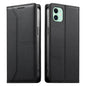 Stitched Line Magnetic RFID Vegan Leather Phone Case, For iPhone 11 Pro Max, For iPhone 11, For iPhone 11 Pro, For iPhone X / XS