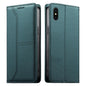 Stitched Line Magnetic RFID Vegan Leather Phone Case, For iPhone 11 Pro Max, For iPhone 11, For iPhone 11 Pro, For iPhone X / XS