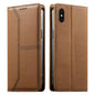 Stitched Line Magnetic RFID Vegan Leather Phone Case, For iPhone 11 Pro Max, For iPhone 11, For iPhone 11 Pro, For iPhone X / XS