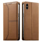 Stitched Line Magnetic RFID Vegan Leather Phone Case, For iPhone XR, For iPhone XS Max, For iPhone 8 Plus / 7 Plus