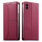 Stitched Line Magnetic RFID Vegan Leather Phone Case, For iPhone XR, For iPhone XS Max, For iPhone 8 Plus / 7 Plus