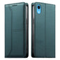 Stitched Line Magnetic RFID Vegan Leather Phone Case, For iPhone XR, For iPhone XS Max, For iPhone 8 Plus / 7 Plus