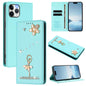 Ballet Girl Diamond Studded RFID Vegan Leather Phone Case, For iPhone 11 Pro Max, For iPhone 11, For iPhone 11 Pro