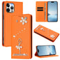 Ballet Girl Diamond Studded RFID Vegan Leather Phone Case, For iPhone 13 Pro, For iPhone 12 / 12 Pro, For iPhone 12 Pro Max