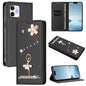 Ballet Girl Diamond Studded RFID Vegan Leather Phone Case, For iPhone 13 Pro, For iPhone 12 / 12 Pro, For iPhone 12 Pro Max
