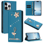 Ballet Girl Diamond Studded RFID Vegan Leather Phone Case, For iPhone 14 Pro, For iPhone 14 Pro Max, For iPhone 13 Pro Max