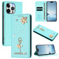 Ballet Girl Diamond Studded RFID Vegan Leather Phone Case, For iPhone 15 Pro Max, For iPhone 15 Pro, For iPhone 15 Plus
