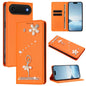 Ballet Girl Diamond Studded RFID Vegan Leather Phone Case, For iPhone 17, For iPhone Air, For iPhone 16 Pro Max
