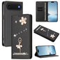 Ballet Girl Diamond Studded RFID Vegan Leather Phone Case, For iPhone 17, For iPhone Air, For iPhone 16 Pro Max