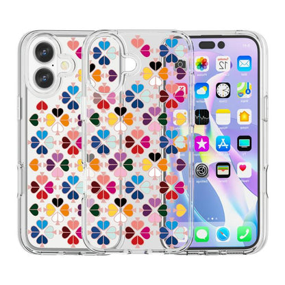Transparent Crystal Red Heart Pattern Phone Case, For iPhone 17, For iPhone Air, For iPhone 16 Pro Max, For iPhone 16 Pro, For iPhone 16 Plus, For iPhone 16, For iPhone 15 Pro Max, For iPhone 15 Pro
