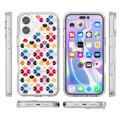 Transparent Crystal Red Heart Pattern Phone Case, For iPhone 17, For iPhone Air, For iPhone 16 Pro Max, For iPhone 16 Pro, For iPhone 16 Plus, For iPhone 16, For iPhone 15 Pro Max, For iPhone 15 Pro