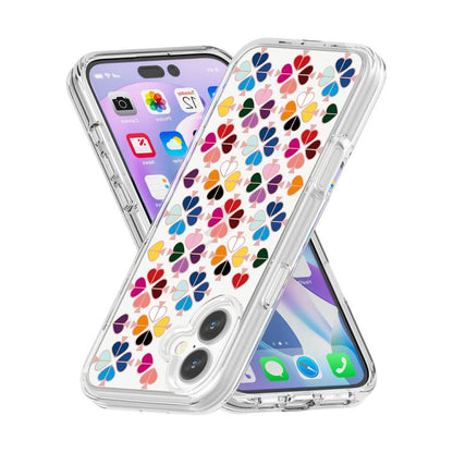 Transparent Crystal Red Heart Pattern Phone Case, For iPhone 17, For iPhone Air, For iPhone 16 Pro Max, For iPhone 16 Pro, For iPhone 16 Plus, For iPhone 16, For iPhone 15 Pro Max, For iPhone 15 Pro