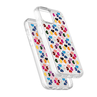 Transparent Crystal Red Heart Pattern Phone Case, For iPhone 13