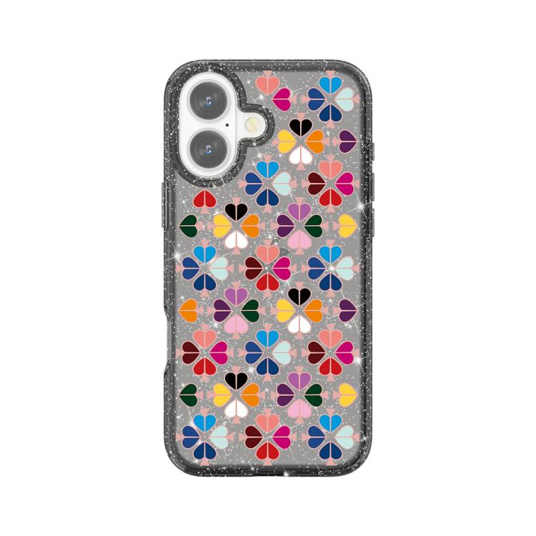 Glittering Crystal Red Heart Pattern Phone Case, For iPhone 16 Plus, For iPhone 16, For iPhone 15 Pro Max, For iPhone 15 Pro