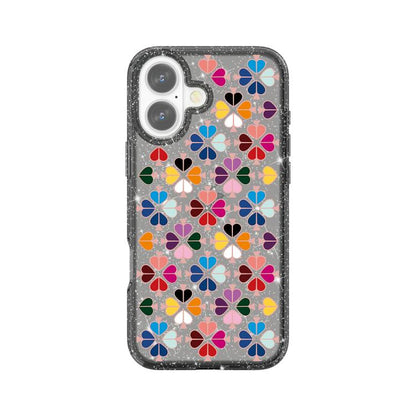 Glittering Crystal Red Heart Pattern Phone Case, For iPhone 16 Plus, For iPhone 16, For iPhone 15 Pro Max, For iPhone 15 Pro