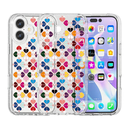 Glittering Crystal Red Heart Pattern Phone Case, For iPhone 16 Plus, For iPhone 16, For iPhone 15 Pro Max, For iPhone 15 Pro