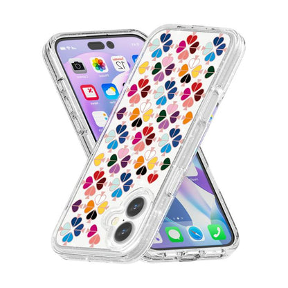 Glittering Crystal Red Heart Pattern Phone Case, For iPhone 16 Plus, For iPhone 16, For iPhone 15 Pro Max, For iPhone 15 Pro