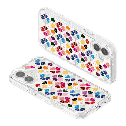 Glittering Crystal Red Heart Pattern Phone Case, For iPhone 16 Plus, For iPhone 16, For iPhone 15 Pro Max, For iPhone 15 Pro