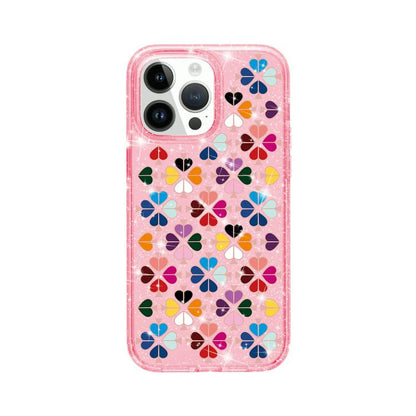 Glittering Crystal Red Heart Pattern Phone Case, For iPhone 16 Plus, For iPhone 16, For iPhone 15 Pro Max, For iPhone 15 Pro