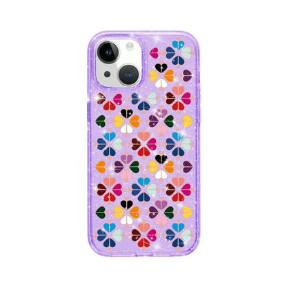 Glittering Crystal Red Heart Pattern Phone Case, For iPhone 15 Plus, For iPhone 15, For iPhone 14 Plus, For iPhone 14
