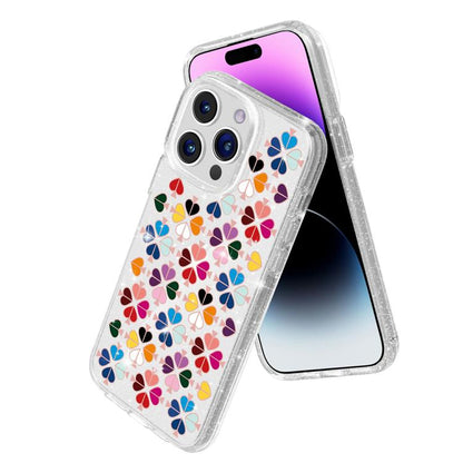 Glittering Crystal Red Heart Pattern Phone Case, For iPhone 14 Pro, For iPhone 14 Pro Max, For iPhone 13 Pro Max, For iPhone 13 Pro