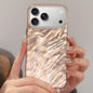 Rhinestone Lens Frame Wrinkled Design Phone Case, For iPhone 17 Pro Max, For iPhone 17 Pro, For iPhone 17, For iPhone Air, For iPhone 16 Pro Max, For iPhone 16 Pro, For iPhone 16, For iPhone 15 Pro Max