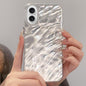 Rhinestone Lens Frame Wrinkled Design Phone Case, For iPhone 17 Pro Max, For iPhone 17 Pro, For iPhone 17, For iPhone Air, For iPhone 16 Pro Max, For iPhone 16 Pro, For iPhone 16, For iPhone 15 Pro Max