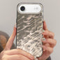 Rhinestone Lens Frame Wrinkled Design Phone Case, For iPhone 17 Pro Max, For iPhone 17 Pro, For iPhone 17, For iPhone Air, For iPhone 16 Pro Max, For iPhone 16 Pro, For iPhone 16, For iPhone 15 Pro Max