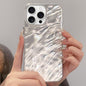 Rhinestone Lens Frame Wrinkled Design Phone Case, For iPhone 17 Pro Max, For iPhone 17 Pro, For iPhone 17, For iPhone Air, For iPhone 16 Pro Max, For iPhone 16 Pro, For iPhone 16, For iPhone 15 Pro Max