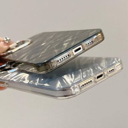 Rhinestone Lens Frame Wrinkled Design Phone Case, For iPhone 15 Pro, For iPhone 15, For iPhone 14, For iPhone 14 Pro, For iPhone 14 Pro Max, For iPhone 13 Pro Max, For iPhone 13 Pro, For iPhone 13