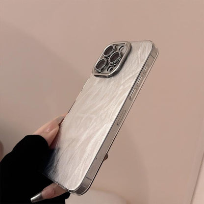 Feather-Gauze Laser Phone Case with Lens Film, For iPhone 11 Pro