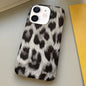 Leopard Print Leather-Textured PU Phone Case, For iPhone 13 Pro, For iPhone 13, For iPhone 12, For iPhone 12 Pro Max, For iPhone 12 Pro, For iPhone 11 Pro Max, For iPhone 11, For iPhone 11 Pro