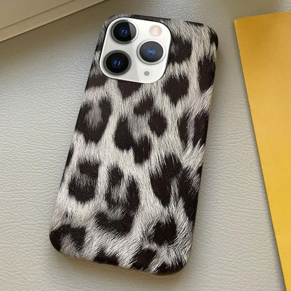 Leopard Print Leather-Textured PU Phone Case, For iPhone 13 Pro, For iPhone 13, For iPhone 12, For iPhone 12 Pro Max, For iPhone 12 Pro, For iPhone 11 Pro Max, For iPhone 11, For iPhone 11 Pro