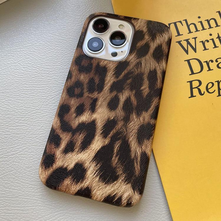 Leopard Print Leather-Textured PU Phone Case, For iPhone 17 Pro Max, For iPhone 17 Pro, For iPhone 17, For iPhone 16 Pro Max, For iPhone 16 Pro, For iPhone 16 Plus, For iPhone 16, For iPhone 15 Pro Max