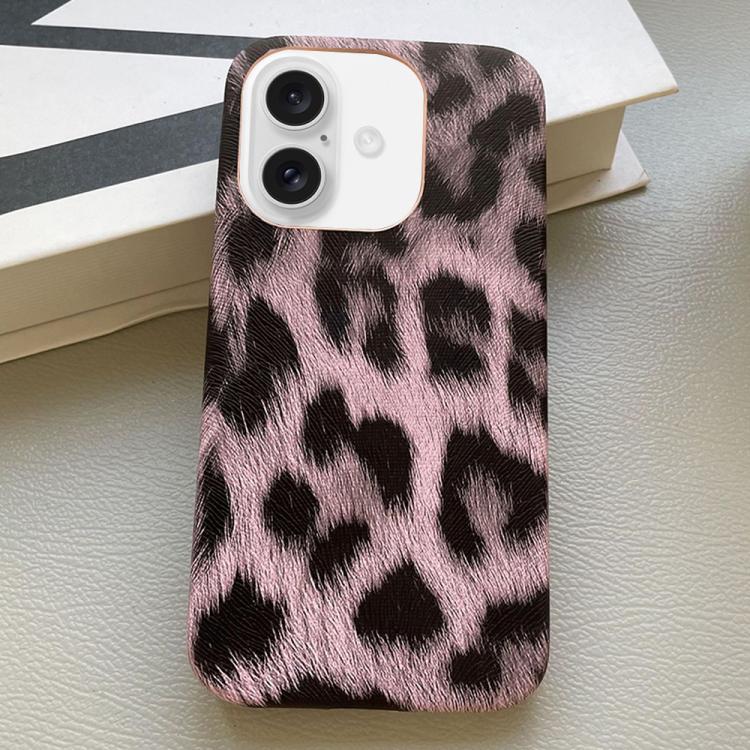 Leopard Print Leather-Textured PU Phone Case, For iPhone 17 Pro Max, For iPhone 17 Pro, For iPhone 17, For iPhone 16 Pro Max, For iPhone 16 Pro, For iPhone 16 Plus, For iPhone 16, For iPhone 15 Pro Max