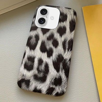 Leopard Print Leather-Textured PU Phone Case, For iPhone 17 Pro Max, For iPhone 17 Pro, For iPhone 17, For iPhone 16 Pro Max, For iPhone 16 Pro, For iPhone 16 Plus, For iPhone 16, For iPhone 15 Pro Max