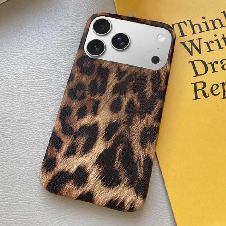 Leopard Print Leather-Textured PU Phone Case, For iPhone 17 Pro Max, For iPhone 17 Pro, For iPhone 17, For iPhone 16 Pro Max, For iPhone 16 Pro, For iPhone 16 Plus, For iPhone 16, For iPhone 15 Pro Max