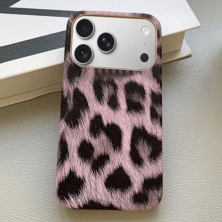 Leopard Print Leather-Textured PU Phone Case, For iPhone 17 Pro Max, For iPhone 17 Pro, For iPhone 17, For iPhone 16 Pro Max, For iPhone 16 Pro, For iPhone 16 Plus, For iPhone 16, For iPhone 15 Pro Max