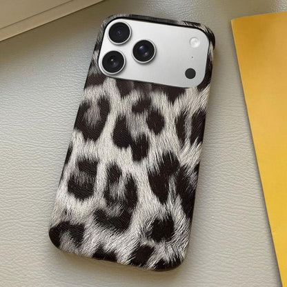 Leopard Print Leather-Textured PU Phone Case, For iPhone 17 Pro Max, For iPhone 17 Pro, For iPhone 17, For iPhone 16 Pro Max, For iPhone 16 Pro, For iPhone 16 Plus, For iPhone 16, For iPhone 15 Pro Max