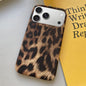 Leopard Print Leather-Textured PU Phone Case, For iPhone 17 Pro Max, For iPhone 17 Pro, For iPhone 17, For iPhone 16 Pro Max, For iPhone 16 Pro, For iPhone 16 Plus, For iPhone 16, For iPhone 15 Pro Max