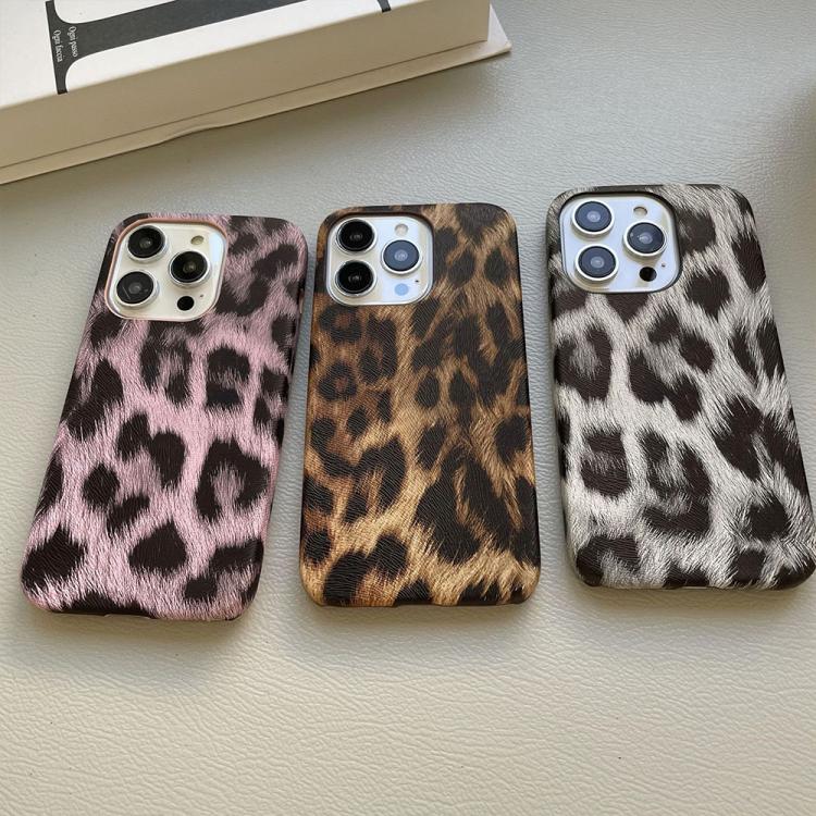 Leopard Print Leather-Textured PU Phone Case, For iPhone 17 Pro Max, For iPhone 17 Pro, For iPhone 17, For iPhone 16 Pro Max, For iPhone 16 Pro, For iPhone 16 Plus, For iPhone 16, For iPhone 15 Pro Max