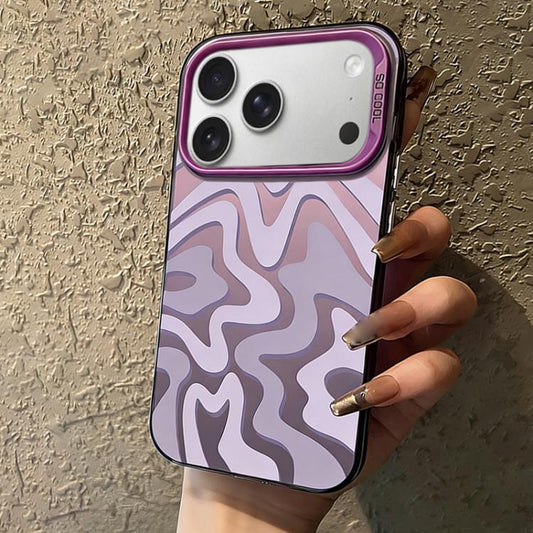 Wavy Stripes Pattern Frosted IMD 2-in-1 PC Phone Case, For iPhone 18 Pro / 17 Pro, For iPhone 18 Pro Max / 17 Pro Max, For iPhone 17e / 16e, For iPhone 17