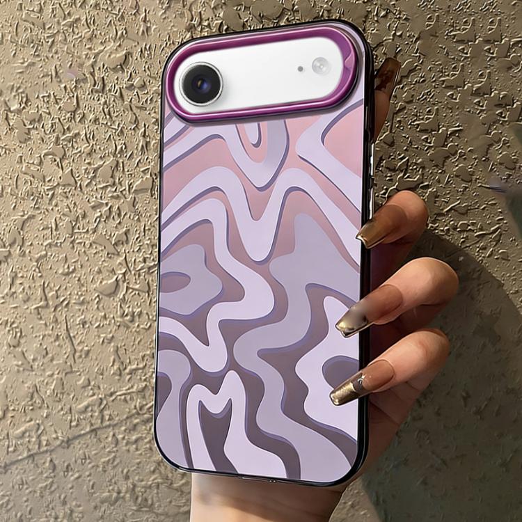Wavy Stripes Pattern Frosted IMD 2-in-1 PC Phone Case, For iPhone Air, For iPhone 16 Pro Max, For iPhone 16 Pro, For iPhone 16 Plus