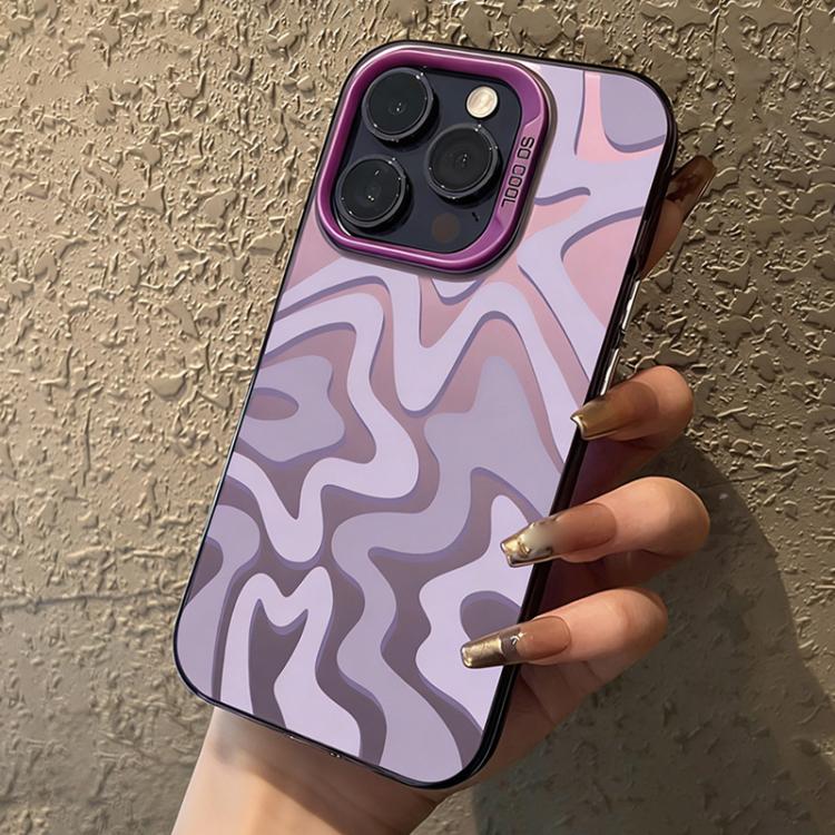 Wavy Stripes Pattern Frosted IMD 2-in-1 PC Phone Case, For iPhone Air, For iPhone 16 Pro Max, For iPhone 16 Pro, For iPhone 16 Plus