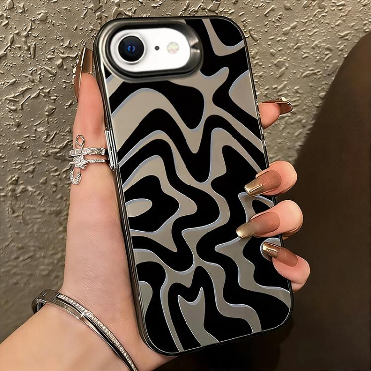 Wavy Stripes Pattern Frosted IMD 2-in-1 PC Phone Case, For iPhone 14 Pro Max, For iPhone SE 2022 / SE 2020 / 7 / 8, For iPhone 13 Pro Max, For iPhone 13 Pro