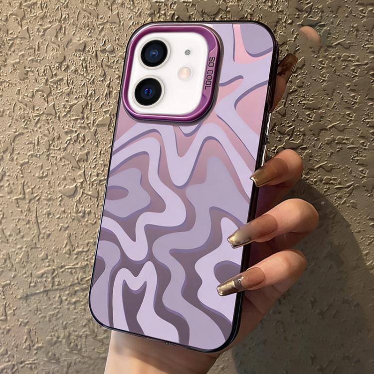 Wavy Stripes Pattern Frosted IMD 2-in-1 PC Phone Case, For iPhone 13, For iPhone 13 mini, For iPhone 12, For iPhone 12 Pro Max